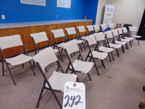 (Lot) Approx. (50) Lifetime Folding Chairs