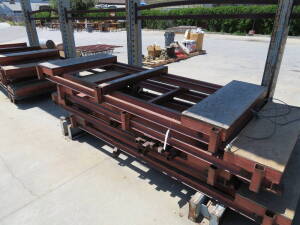 (Lot) (4) Portable Steel Lumber Carriers