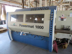 (2006) Weinig Powermat 1000, 15hp CNC Moulder w/ 9" x 6 Powerlock Heads, 4,000-12,000 Var. Spd. RPM H.S. inverter; S/N 106-585
