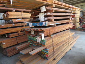 (Lot) Approx. 1300 Board Feet, 5/4 FAS Mahogany and Tropical Lumber