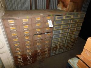 (Lot) (4) Parts Cabinets